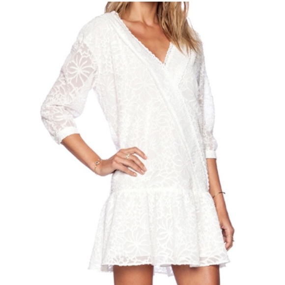 NWT Tularosa Bailey Tunic Mini Dress in Lace White and Cream Size XS - Picture 2 of 10